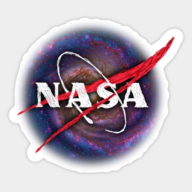 Nasa Galaxy Sticker by Bomdesignz